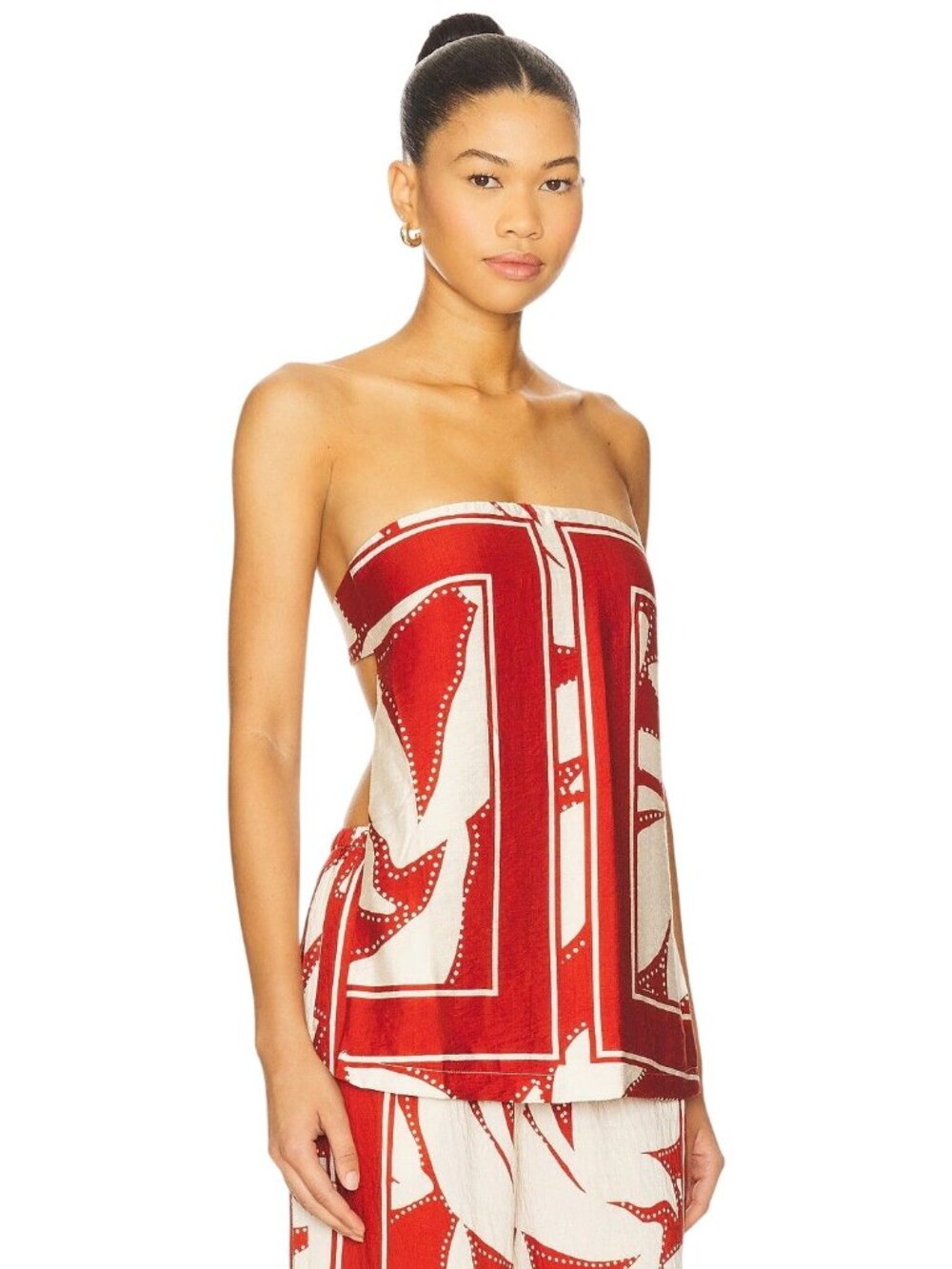 SEVEN WONDERS Arlette Strapless Top in Arlette Red Smal New Womens Tank Tunic